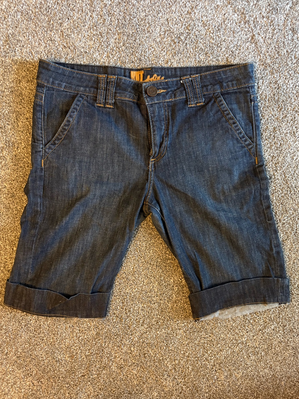 Kut from the Kloth Dark Blue Denim Jean Shorts